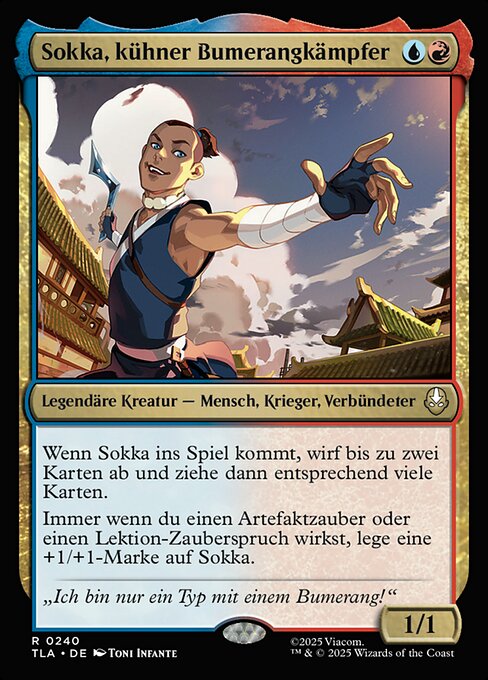 Sokka, Bold Boomeranger