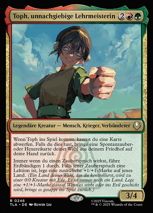 Toph, Hardheaded Teacher
