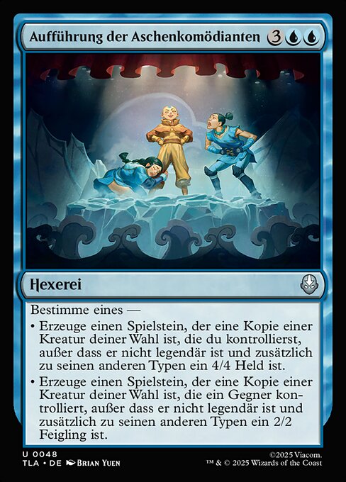 Aufführung der Aschenkomödianten