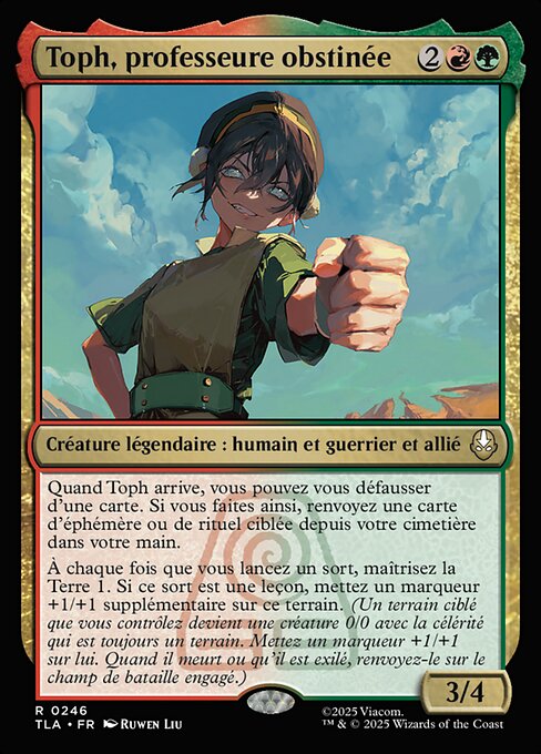 Toph, Hardheaded Teacher