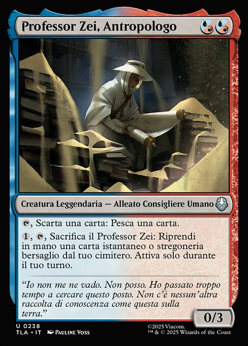 Professor Zei, Anthropologist