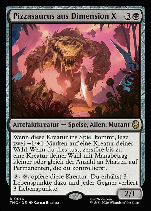 Pizzasaurus aus Dimension X