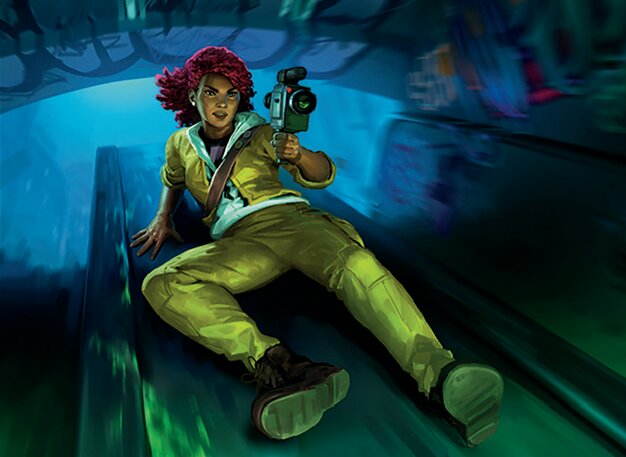 April O'Neil, live vor Ort