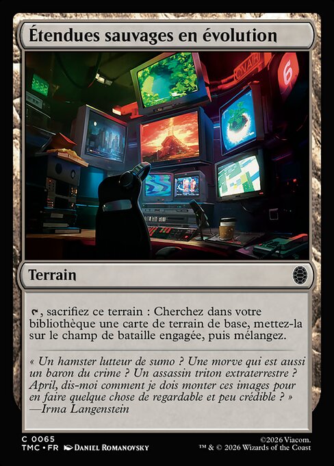 Étendues sauvages en évolution