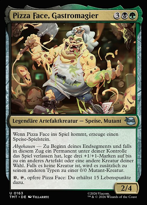 Pizza Face, Gastromagier