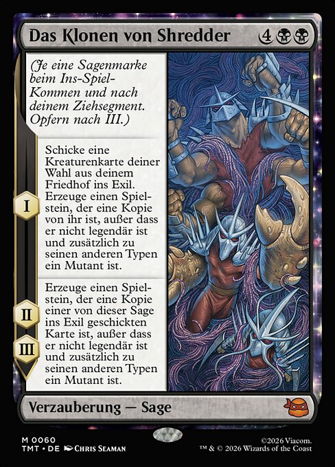 Das Klonen von Shredder