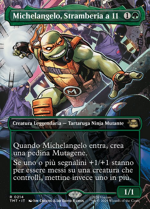 Michelangelo, Weirdness to 11