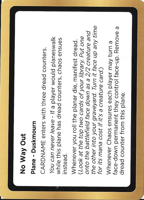 No Way Out (Playtest)