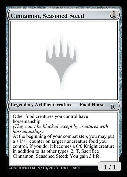 Cinnamon, Seasoned Steed