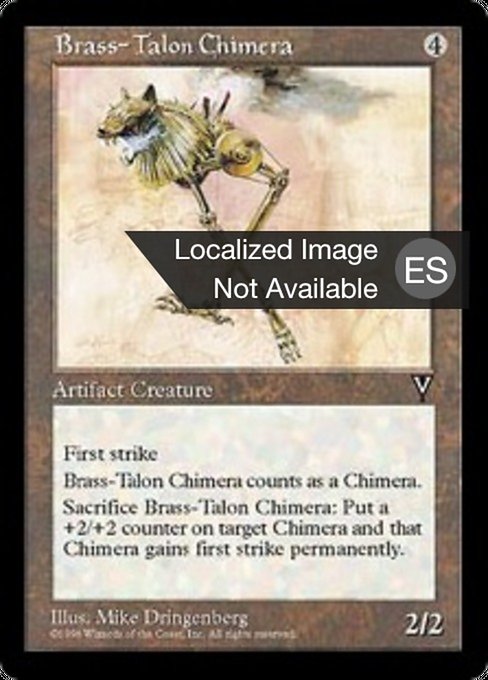 Quimera de zarpas de latón