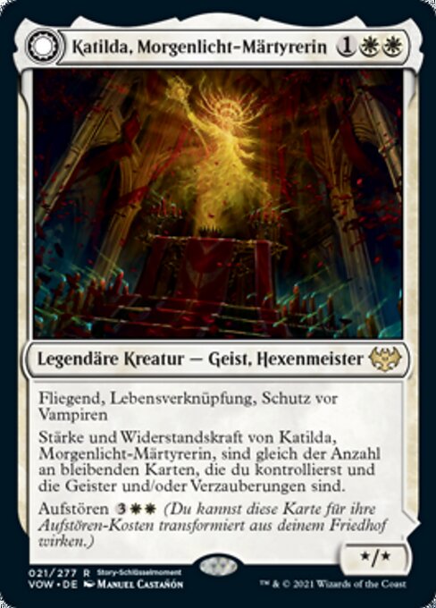 Katilda, Dawnhart Martyr // Katilda's Rising Dawn