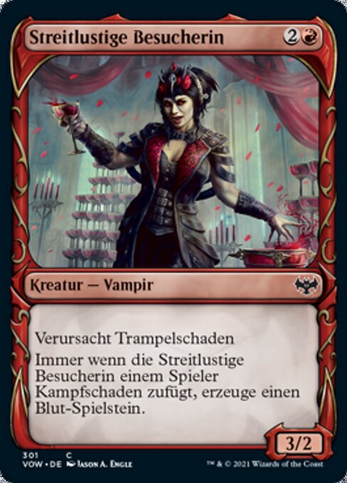 Streitlustige Besucherin