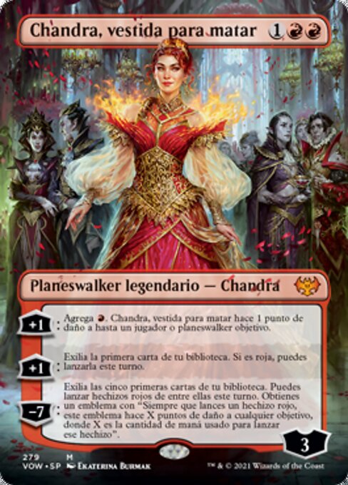 Chandra, vestida para matar