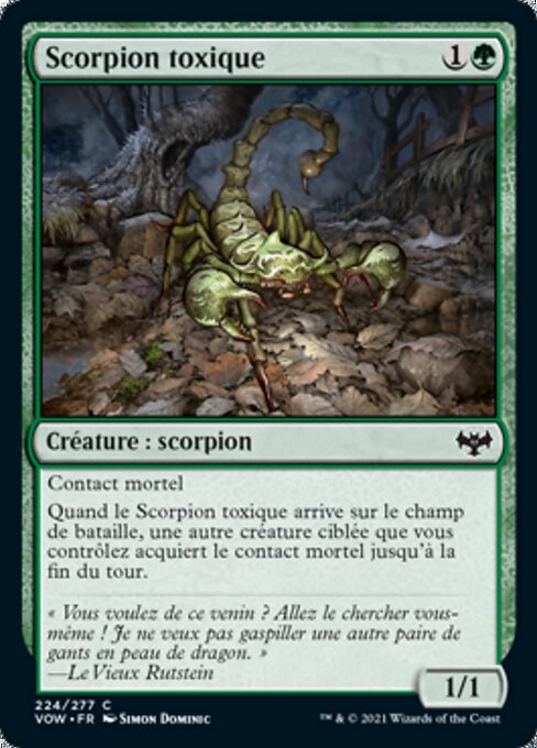 Scorpion toxique