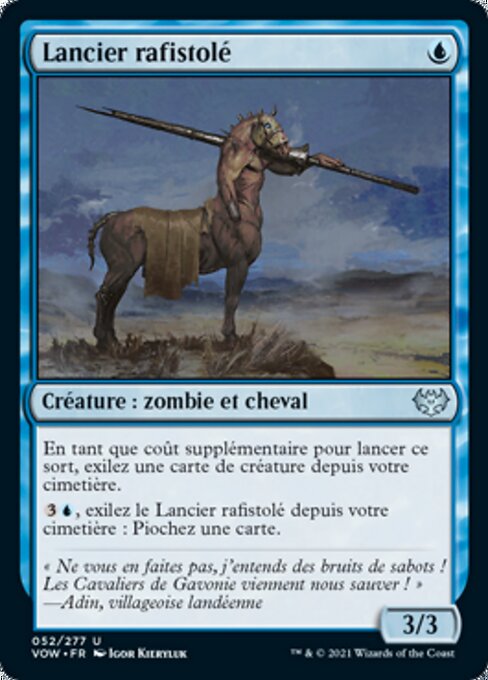 Lancier rafistolé