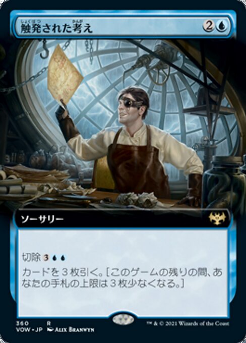 触発された考え