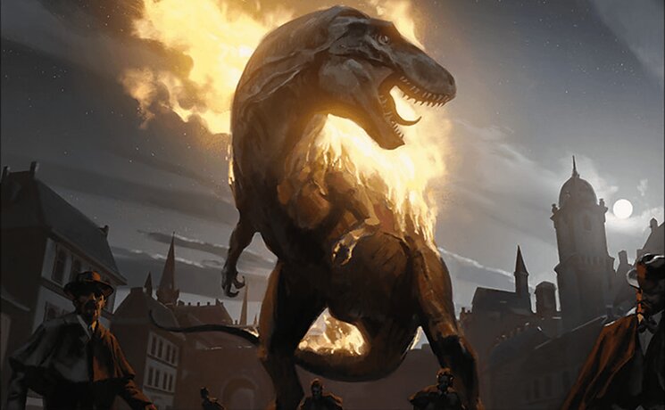 Flaming Tyrannosaurus