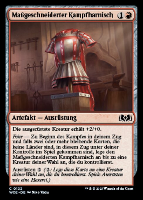 Maßgeschneiderter Kampfharnisch