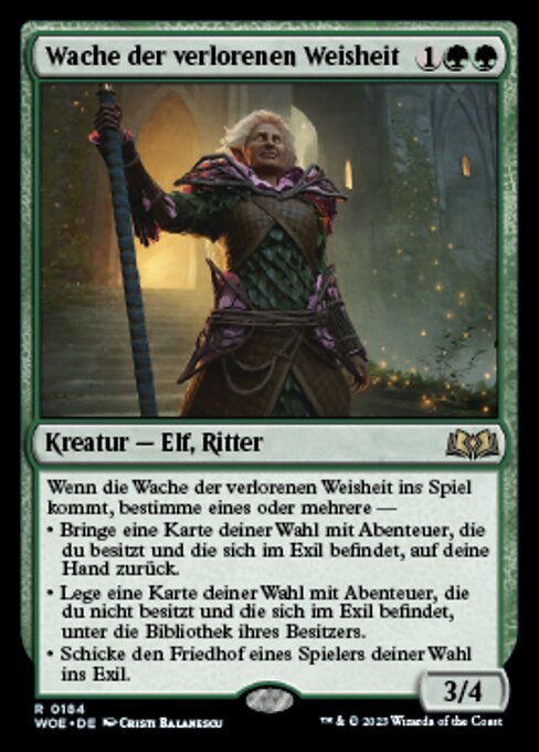 Wache der verlorenen Weisheit