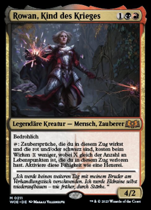 Rowan, Kind des Krieges