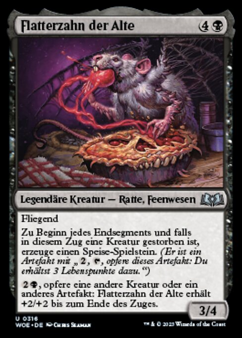 Flatterzahn der Alte