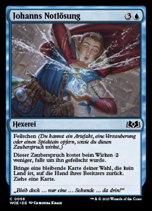 Johanns Notlösung