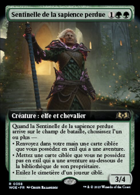 Sentinelle de la sapience perdue