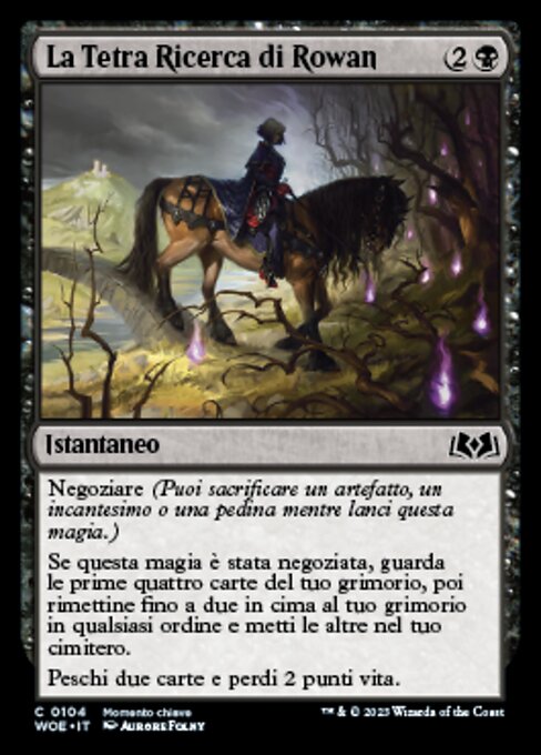 La Tetra Ricerca di Rowan