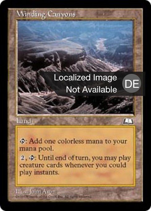 Schlängelnde Canyons