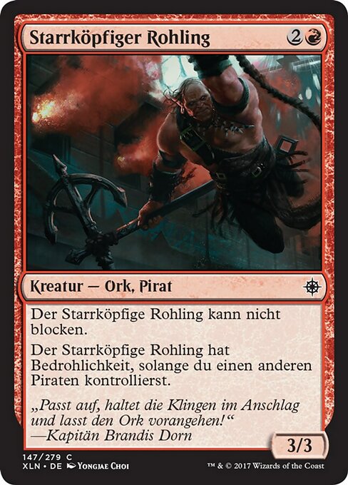 Starrköpfiger Rohling