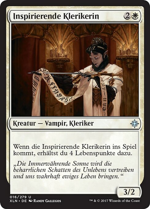 Inspirierende Klerikerin