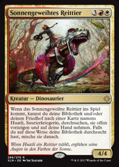 Sonnengeweihtes Reittier