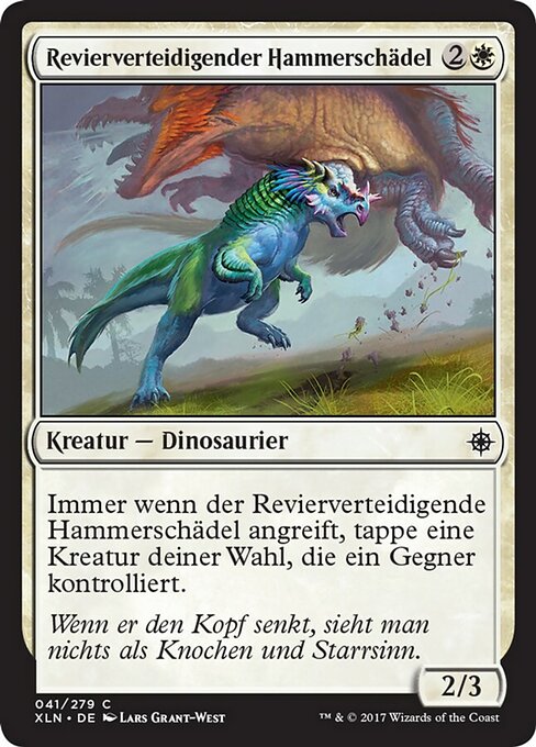 Revierverteidigender Hammerschädel