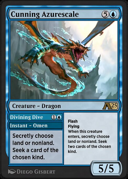 Cunning Azurescale // Divining Dive