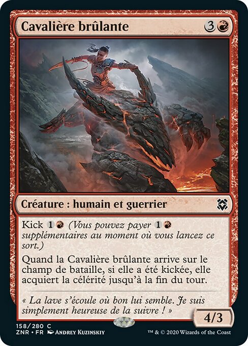 Cavalière brûlante