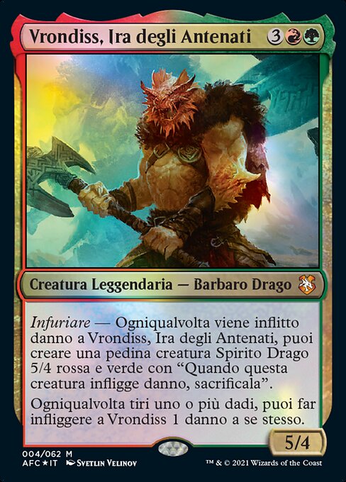 Vrondiss, Ira degli Antenati