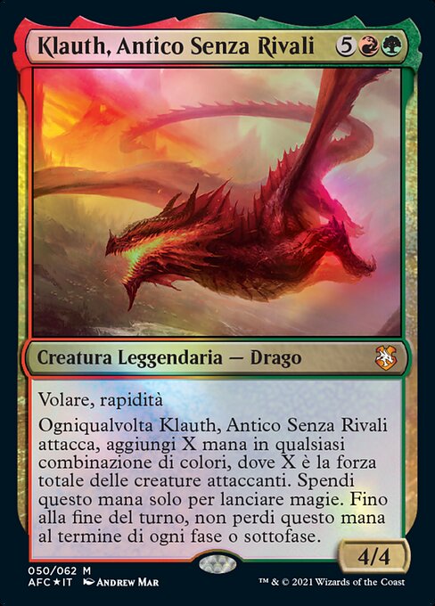 Klauth, Antico Senza Rivali