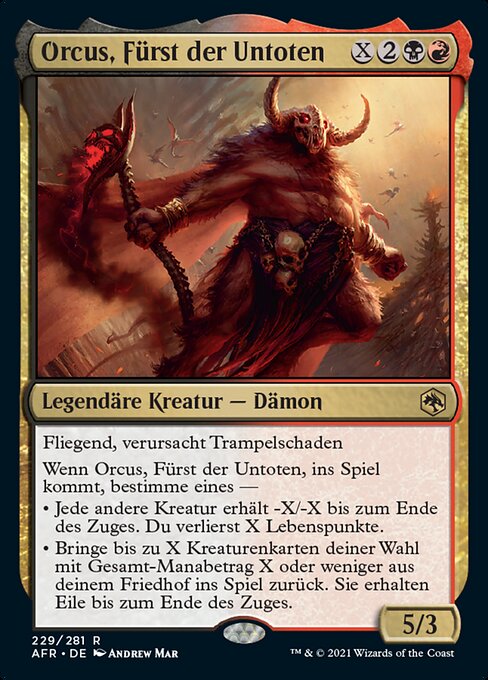 Orcus, Prince of Undeath
