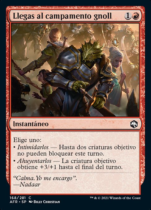 Llegas al campamento gnoll