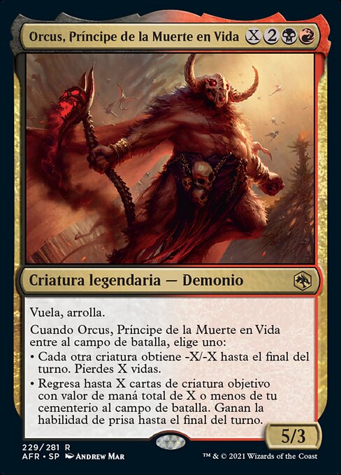 Orcus, Príncipe de la Muerte en Vida