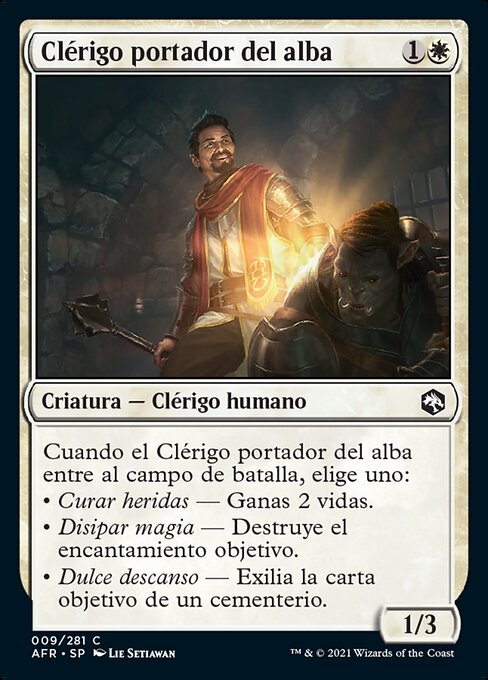 Clérigo portador del alba
