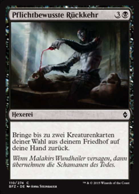 Pflichtbewusste Rückkehr