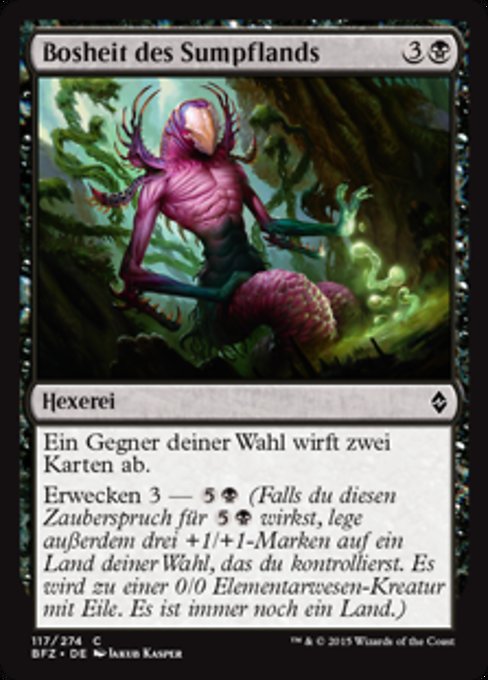 Bosheit des Sumpflands