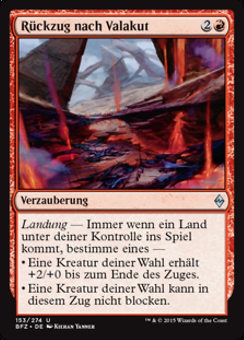 Rückzug nach Valakut