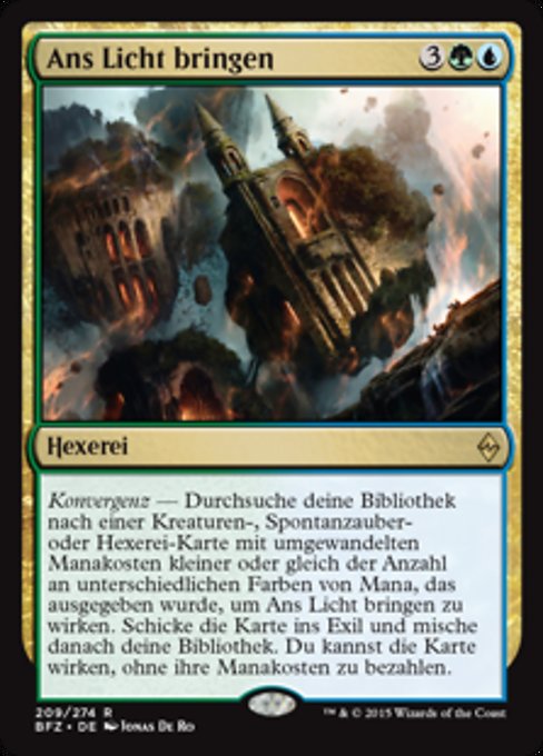 Ans Licht bringen