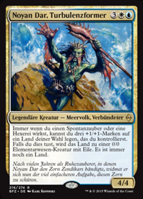 Noyan Dar, Turbulenzformer