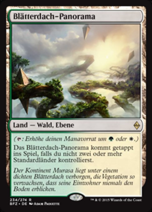 Blätterdach-Panorama