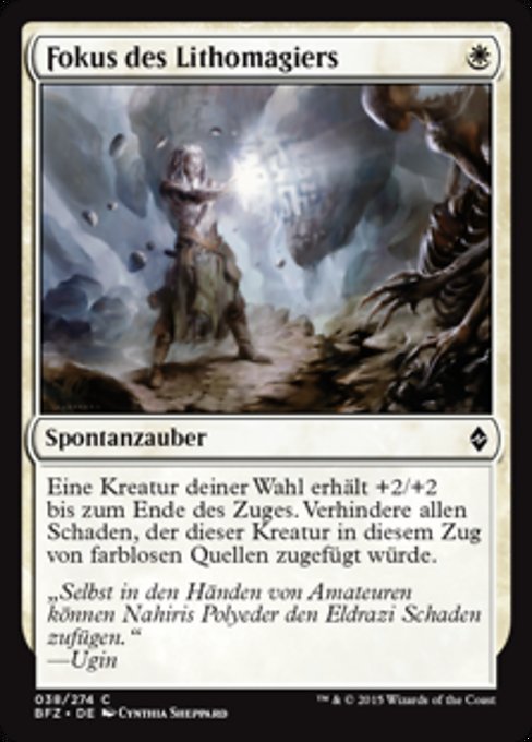 Fokus des Lithomagiers