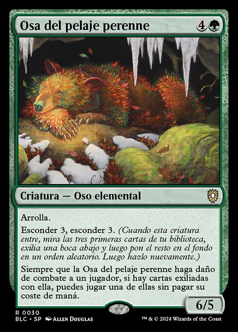 Osa del pelaje perenne