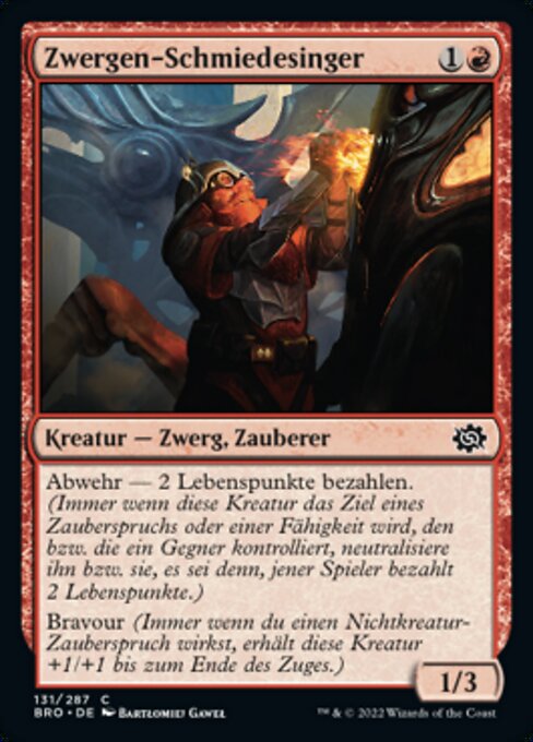 Zwergen-Schmiedesinger